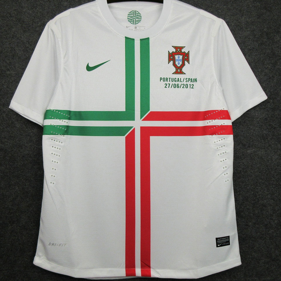 2012 Portugal Away Retro Soccer Jersey