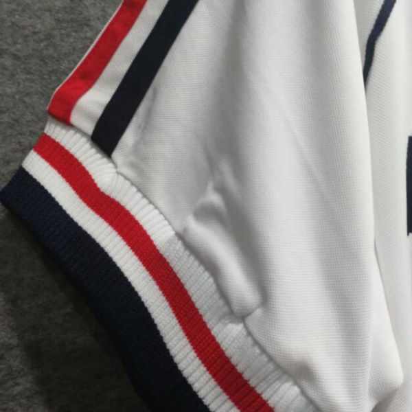 1998 France Away White Retro Soccer Jersey