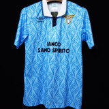 1991-1992 Lazio Home Blue Retro Soccer Jersey