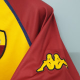 2001/02 Roma Red And Yellow Retro Soccer Jersey
