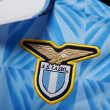 1991-1992 Lazio Home Blue Retro Soccer Jersey