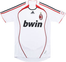 2006-2007 AC Milan Away White Retro Soccer Jersey