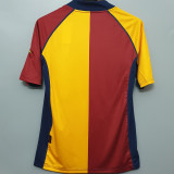 2001/02 Roma Red And Yellow Retro Soccer Jersey