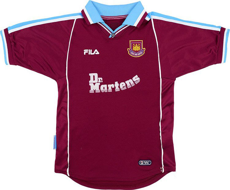 West Ham x Iron Maiden Away Soccer Retro Jersey