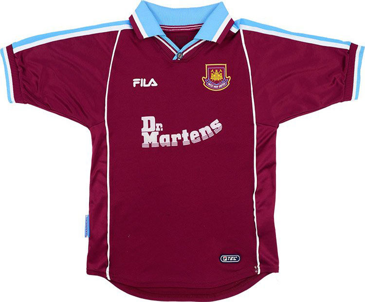 1999-2000 West Ham Home Retro Soccer Jersey