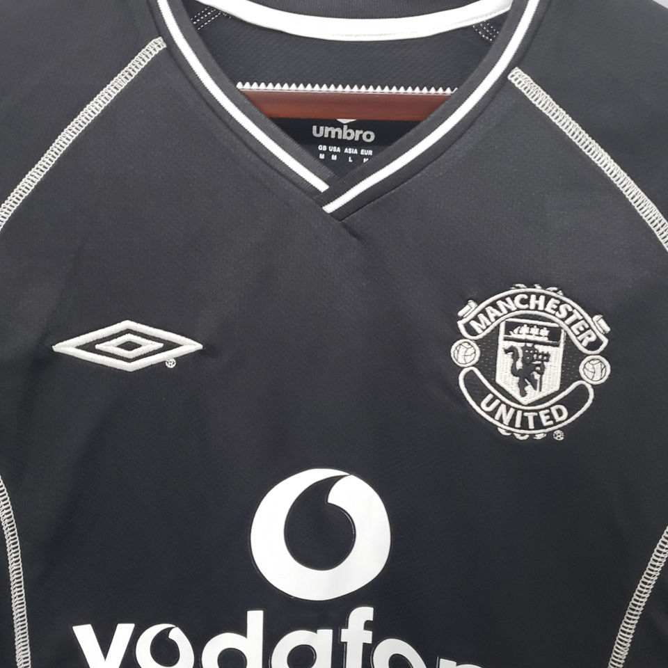 2000 2002 Man Utd Black Gk Retro Soccer Jersey