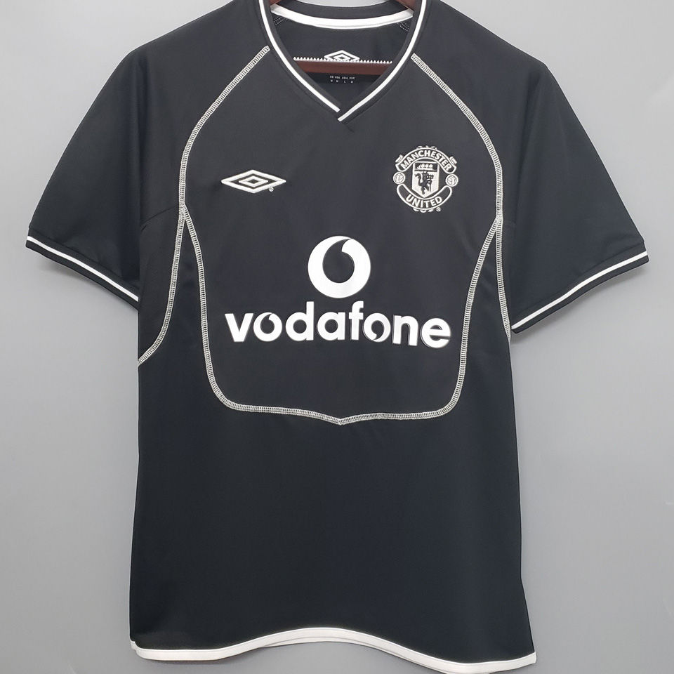 2000 2002 Man Utd Black Gk Retro Soccer Jersey