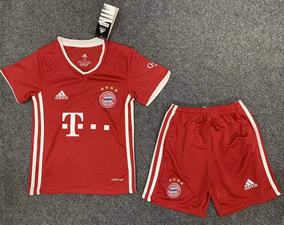 Us 13 98 2020 21 Bayern Munich Home Red Kids Soccer Jersey M Brfans Com