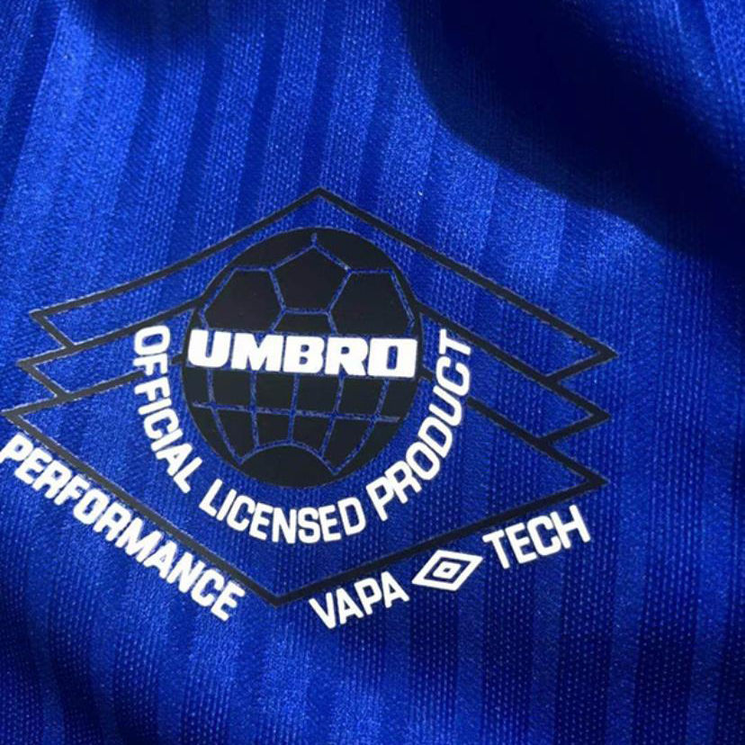 1996 1998 Man United Away Blue Retro Soccer Jersey