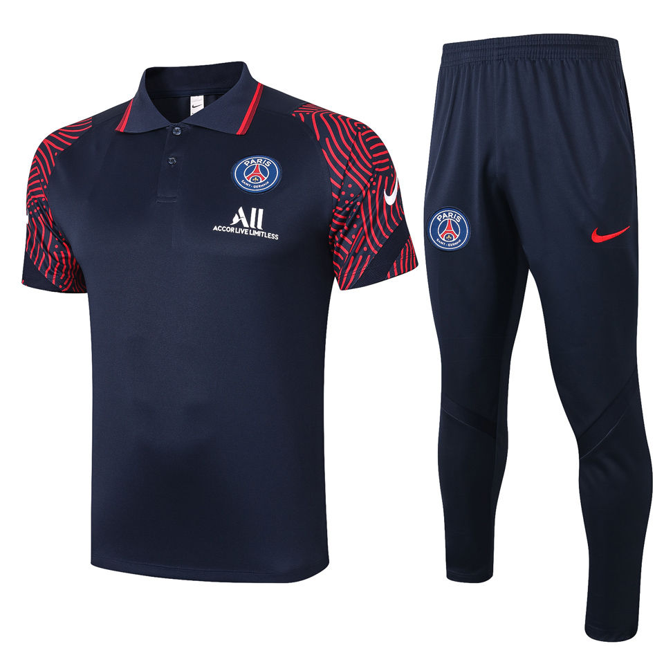 US$ 32 - 2020/21 PSG Paris Blue Polo Tracksuit - www ...