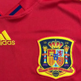 2010 Spain Home Red Retro Soccer Jersey