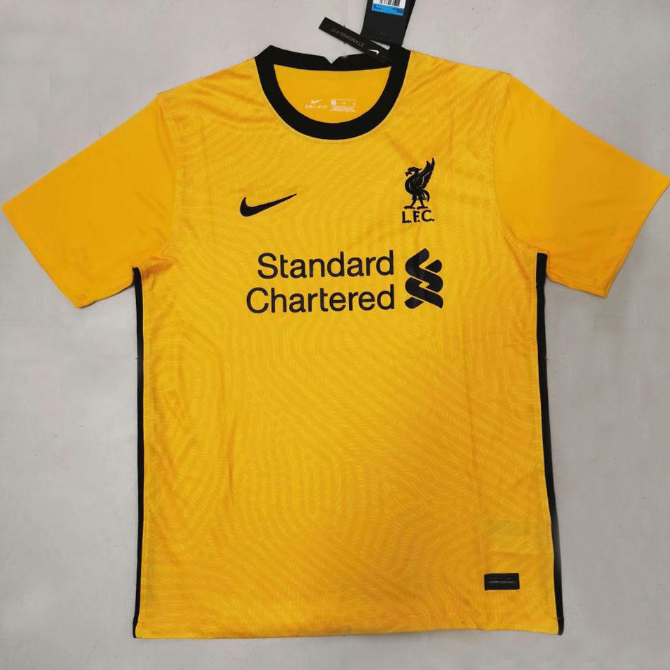 2020 21 Liverpool Yellow Gk Fans Soccer Jersey