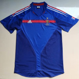 2004 France Home Blue Retro Soccer Jersey