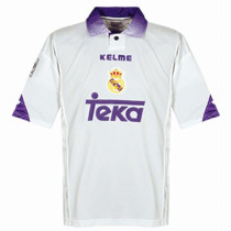 1997-1998 RM White Home Retro Soccer Jersey