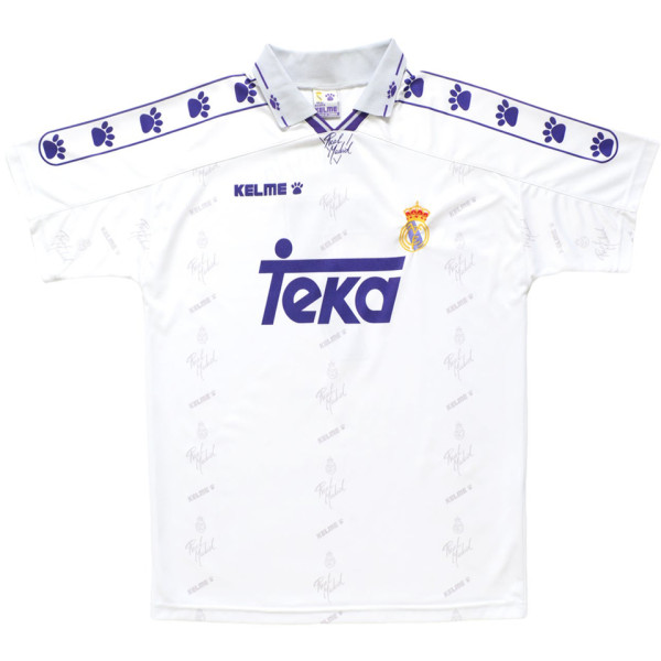 1994-1996 RM White Home Retro Soccer Jersey