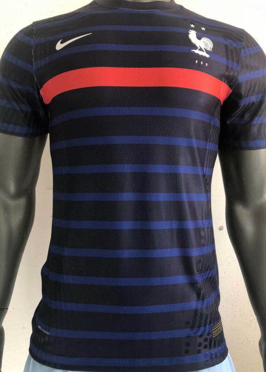 2020/21 France Home Player Version Soccer Jersey
