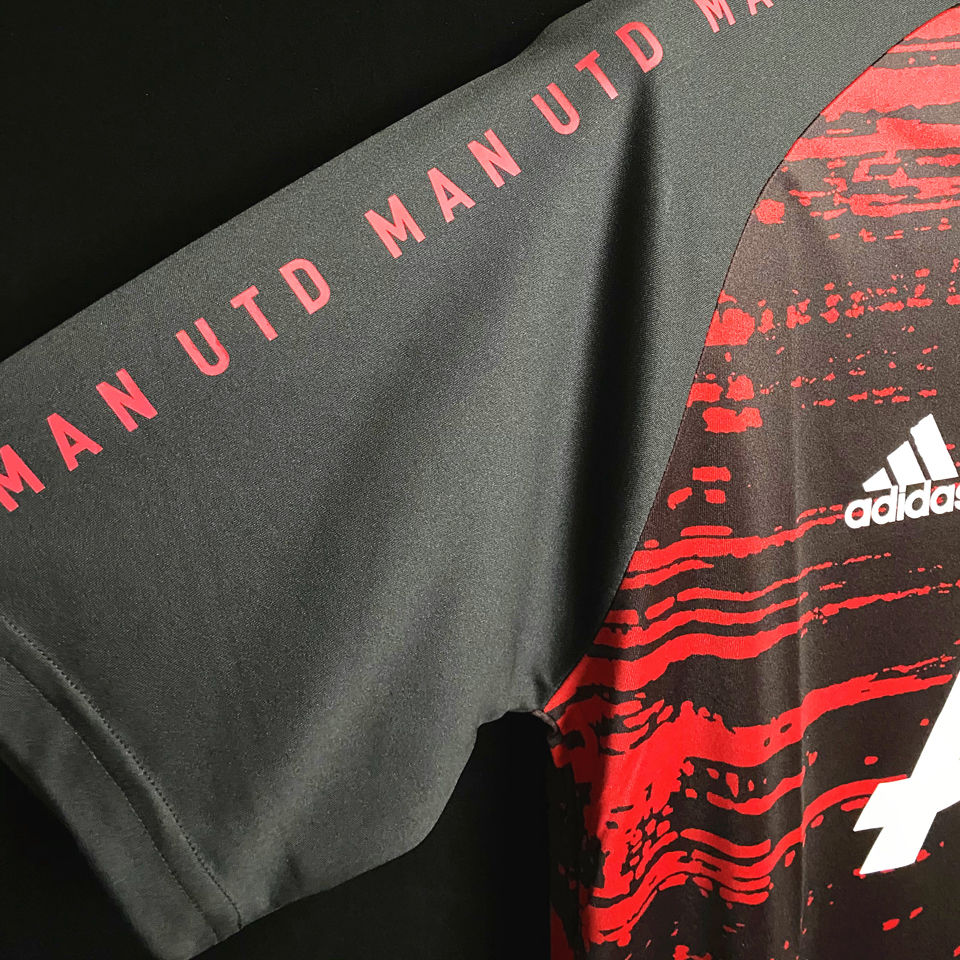 2020 21 Man Utd Red And Black Training Jersey