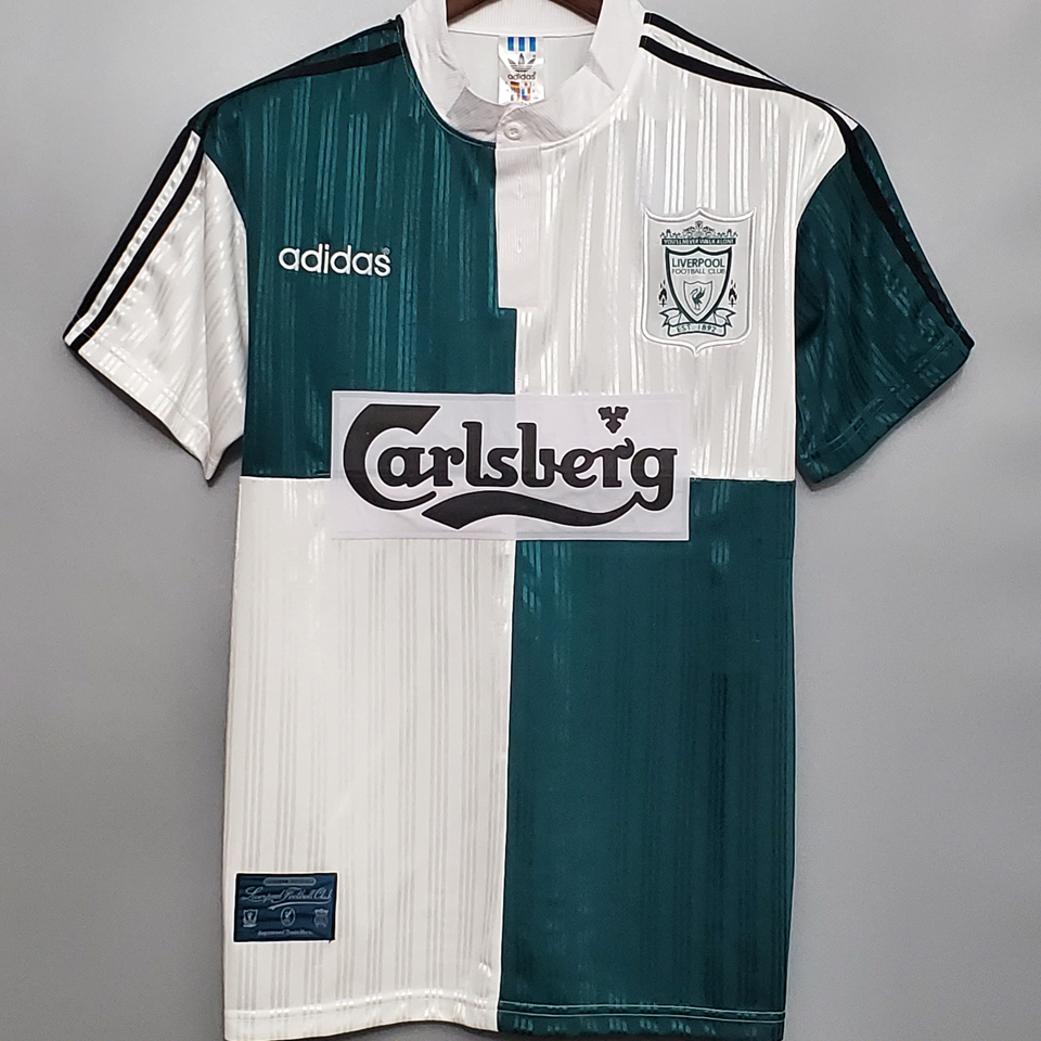 1994-1996 Liverpool Away Green And 