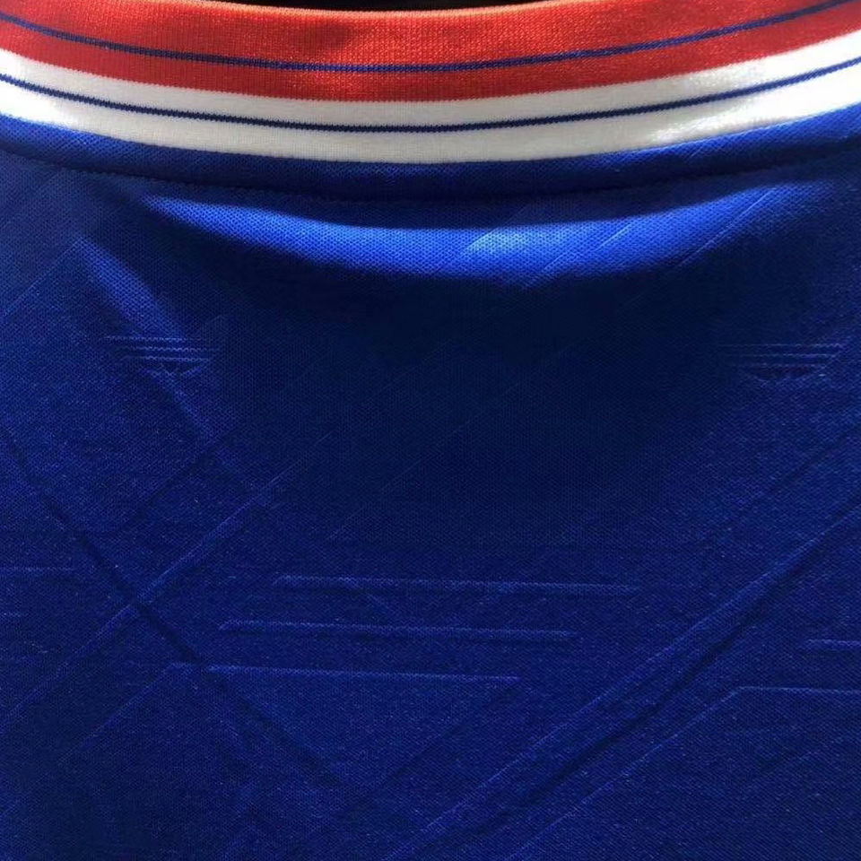 1986 1988 Man Utd Away Blue Retro Soccer Jersey