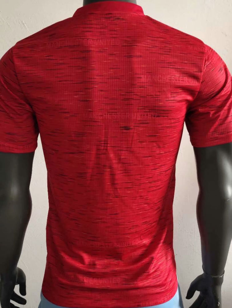 2020 21 Man Utd Home Red Player Soccer Jersey