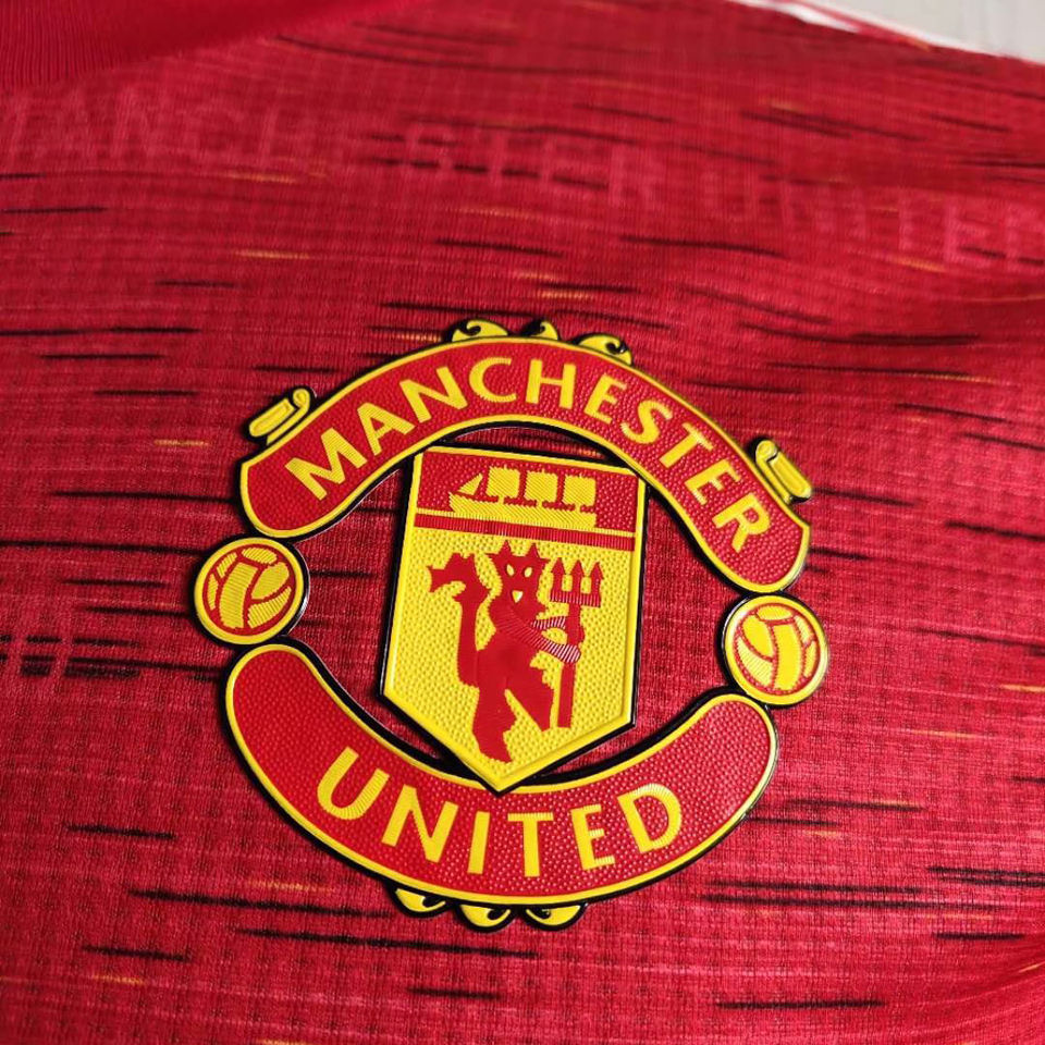 2020 21 Man Utd Home Red Player Soccer Jersey