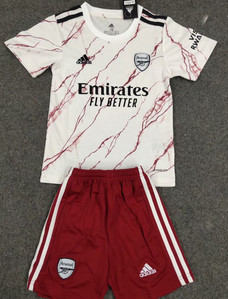 2020 21 Arsenal Away Kids Soccer Jersey