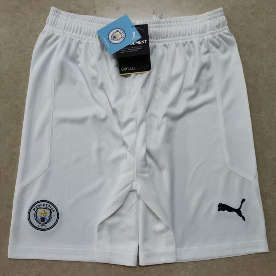 2020 21 Man City White Shorts Pants