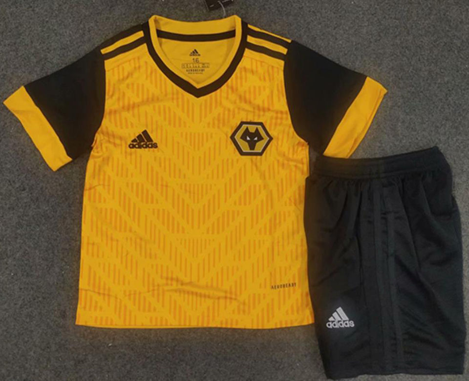 2020/21 Wolves Home Yellow Kids Soccer Jersey