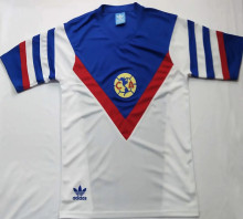 1987 Club America Away White Retro Soccer Jersey