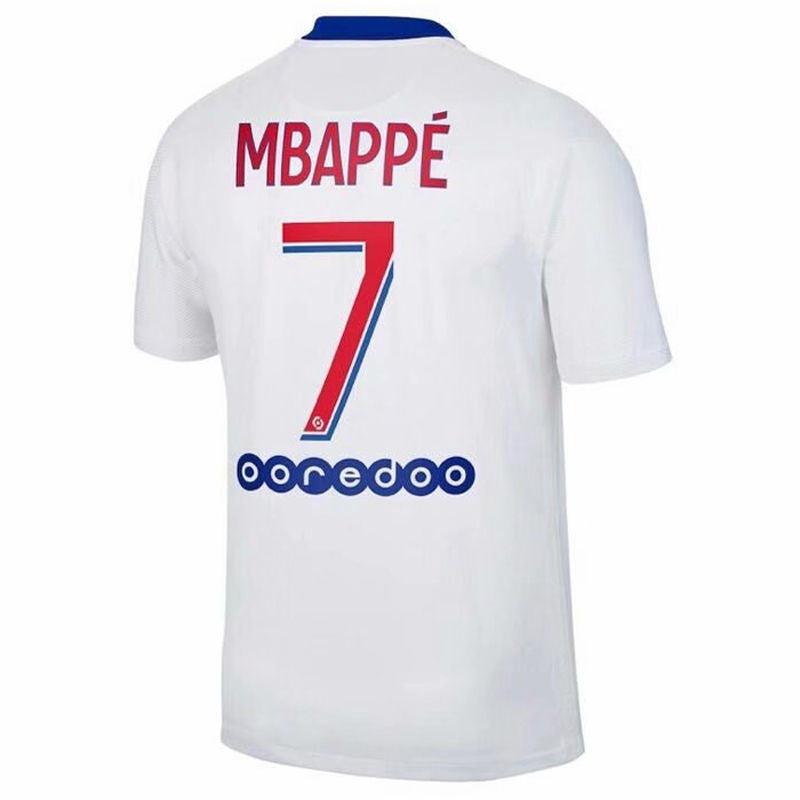 Mbappe 7 Psg Away Fans Soccer Jersey 2020 21