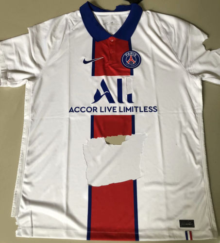 2020 21 Psg 1 1 Quality Away White Fans Soccer Jersey