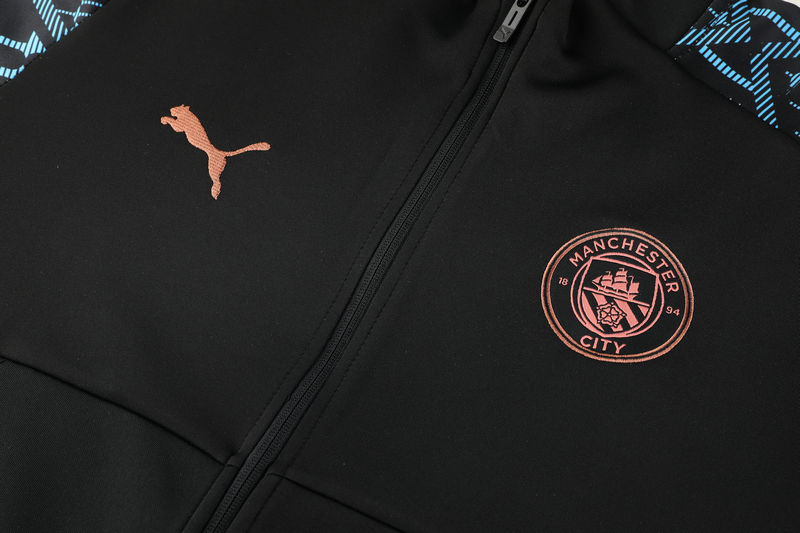 2020 21 Man City Black Jacket Tracksuit