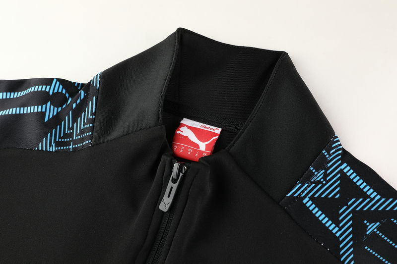 2020 21 Man City Black Jacket Tracksuit