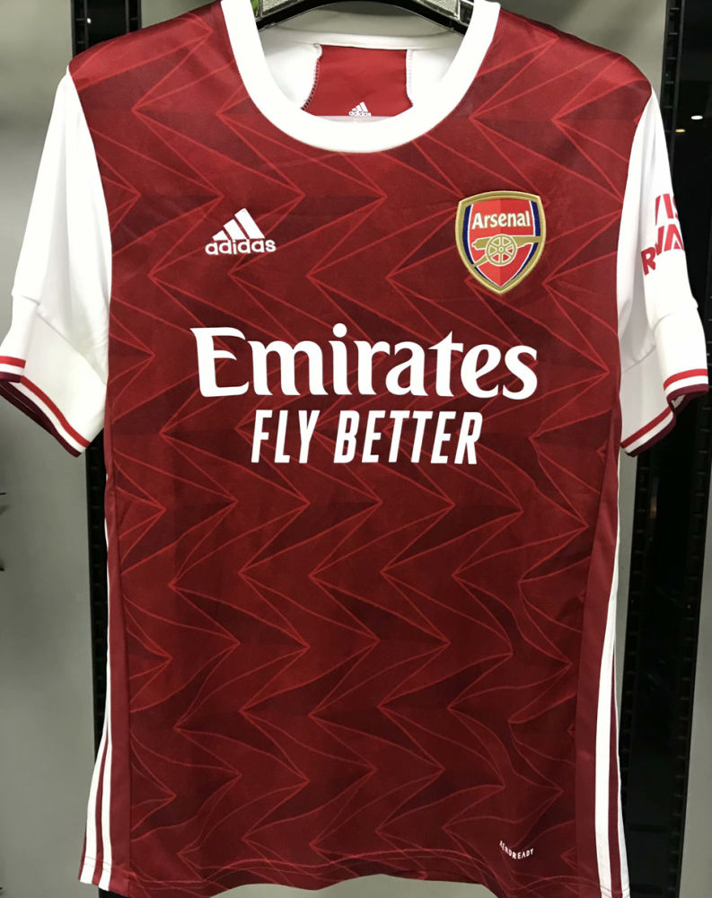 Aubameyang 14 Arsenal 1 1 Home Fans Soccer Jersey 2020 21