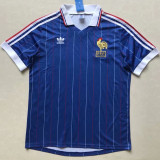 1982 France Home Blue Retro Soccer Jersey