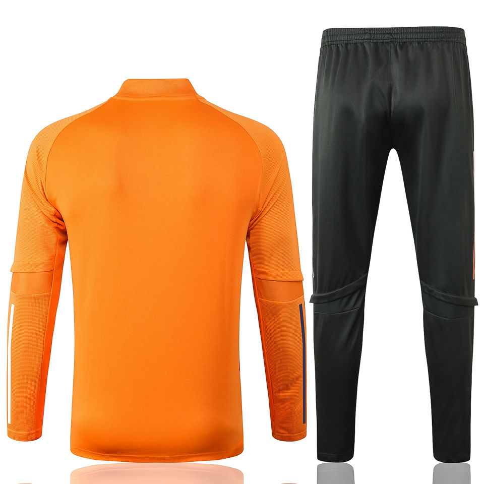 2020 21 Man Utd Orange Jacket Tracksuit