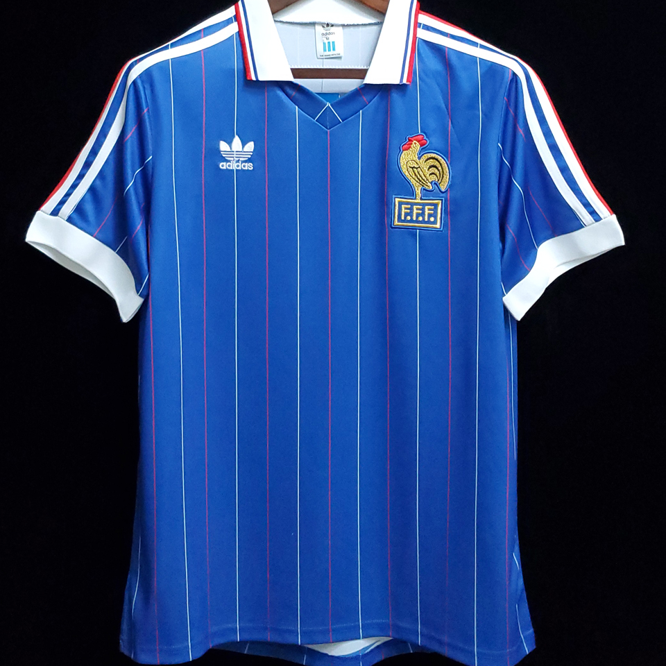 retro france soccer jersey