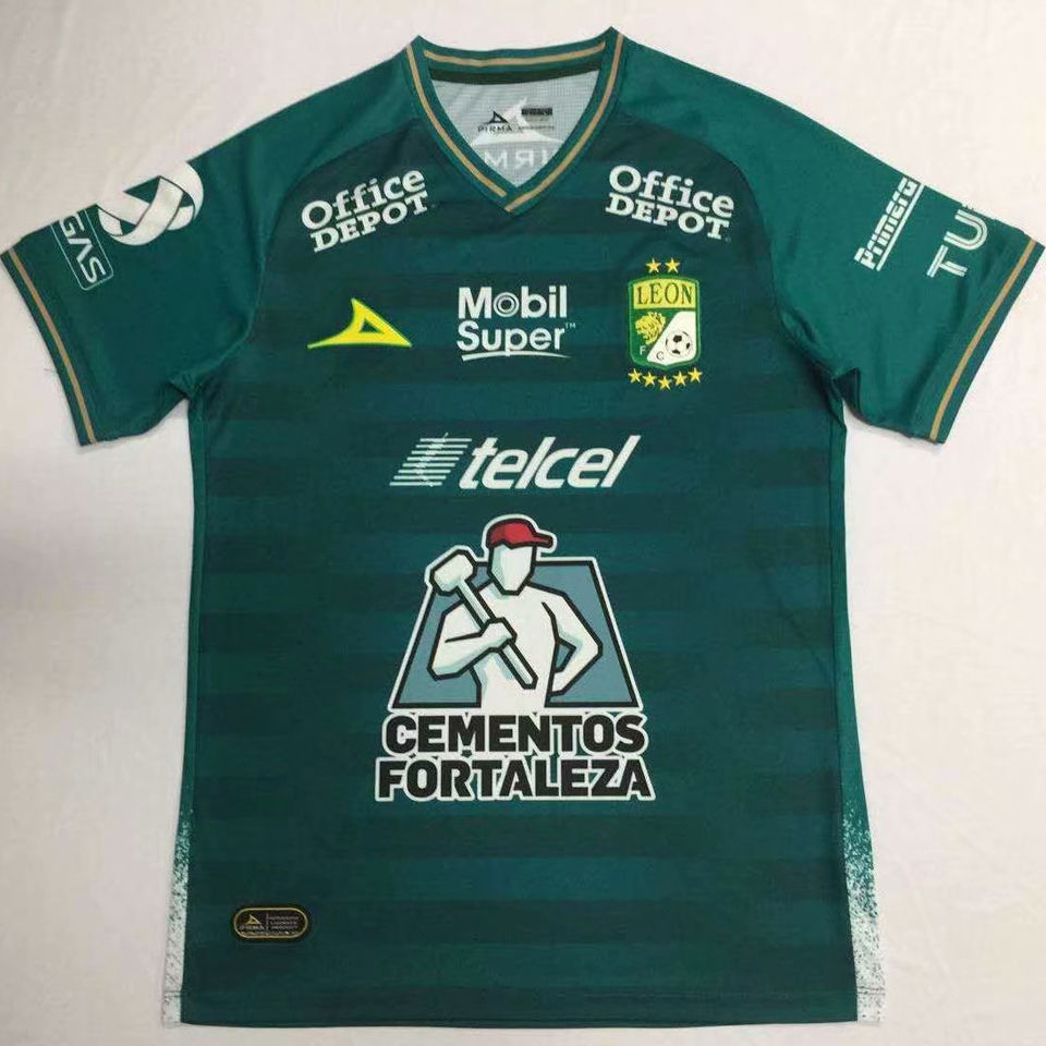 2020 21 Leon Home Green Fans Soccer Jersey