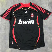 2006-07 AC Milan Away Black Retro Soccer Jersey