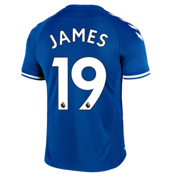 JAMES #19 Everton 1:1 Home Blue Fans Soccer Jersey 2020/21