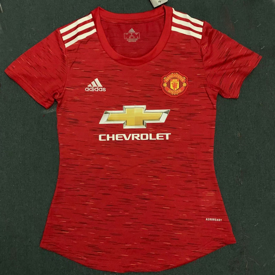 2020 21 Man Utd Home Women Soccer Jersey