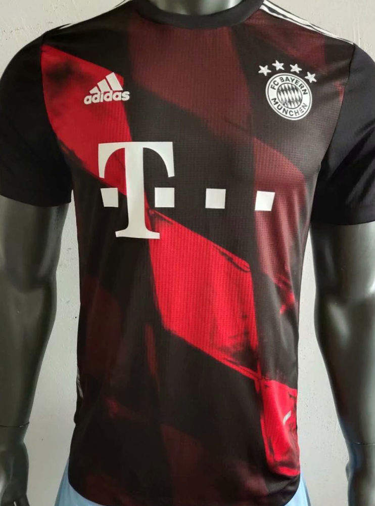 2020 21 Bayern Munich Third Black Player Soccer Jersey