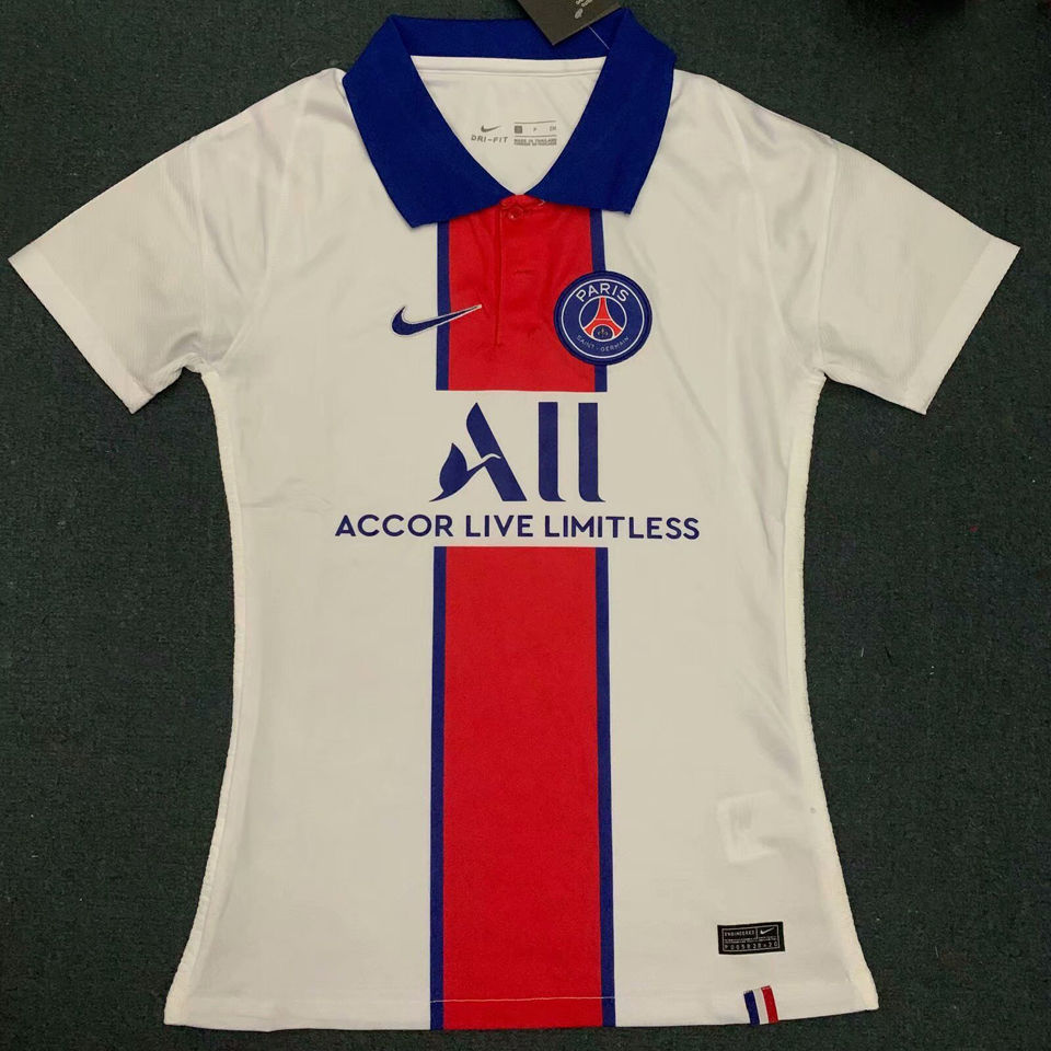 2020 21 Psg Away White Women Soccer Jersey