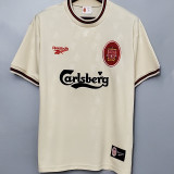 1996-97 LFC Away White Retro Soccer Jersey