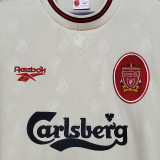 1996-97 LFC Away White Retro Soccer Jersey