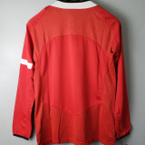 2004/06 M Utd Home Long Sleeve Retro Soccer Jersey