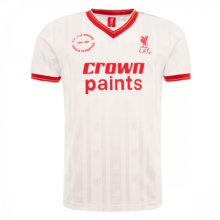 1985-1986 LFC  Away White Retro Soccer Jersey