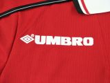 1998-1999 M Utd Home Retro Soccer Jersey Shirt