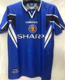 1996/98 M Utd Third Blue Retro Soccer Jersey