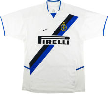 2002-2003 In Milan Away White Retro Soccer Jersey